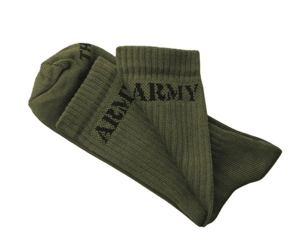 Meia Canelada Cano Longo Verde Army Tam. 39-43 Algodão / Poliamida - Taitus