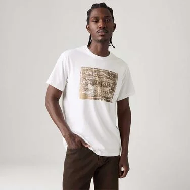 Camiseta Levi's® Relaxed Tee Manga Curta Cinza Escuro