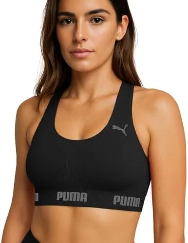 Top Puma Feminino Esportivo Poliamida Academia Nadador Sem Bojo Original