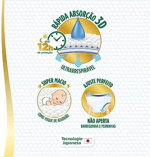 Personal Fralda Baby Premium Pants G, 62 Unidades