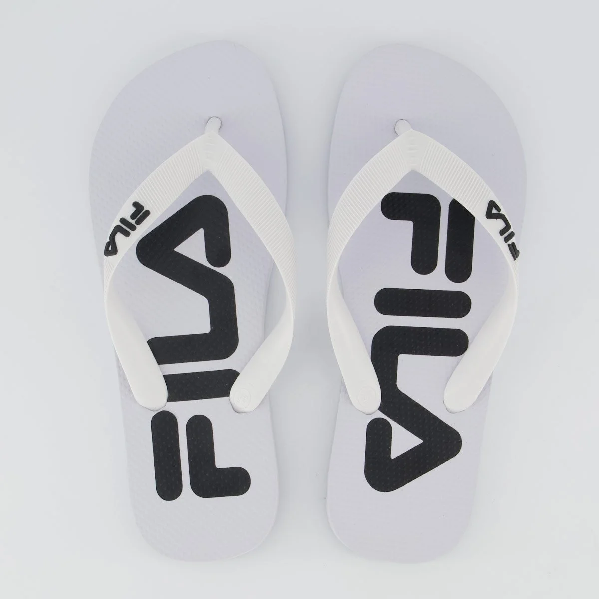 Chinelo Fila Fingers Branco e Preto