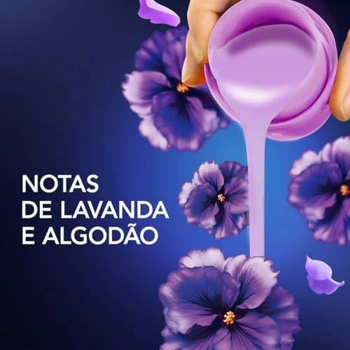 Downy Amaciante Concentrado Lirios Do Campo 3L, Rende 12L, Perfume com Notas de Lavanda e Algodão