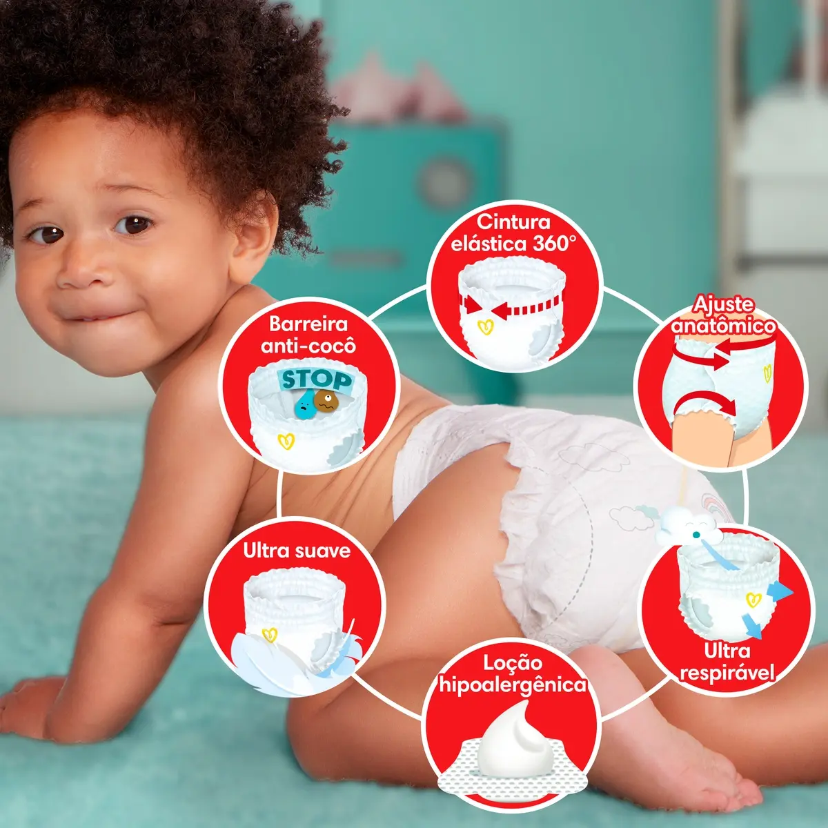Fralda Pampers Premium Care Pants Tamanho G 112 Unidades