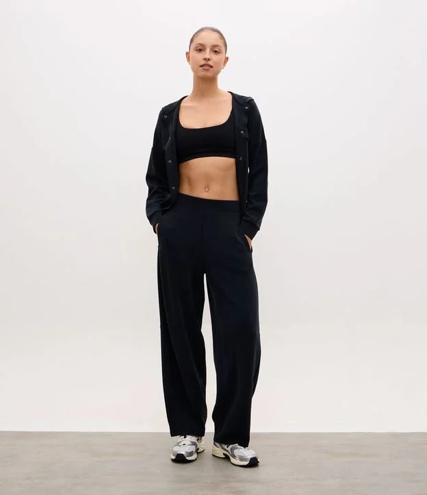 Calça Balloon Esportiva em Modal com Elástico no Cós