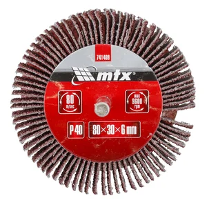 Roda de Lixa 80x30mm Haste 1/4" Grão 40 MTX
