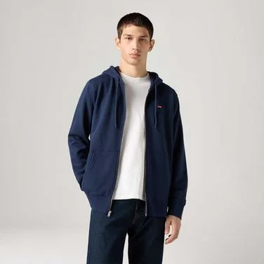 Moletom Levi's® New Original com Capuz e Zipper Azul Marinho