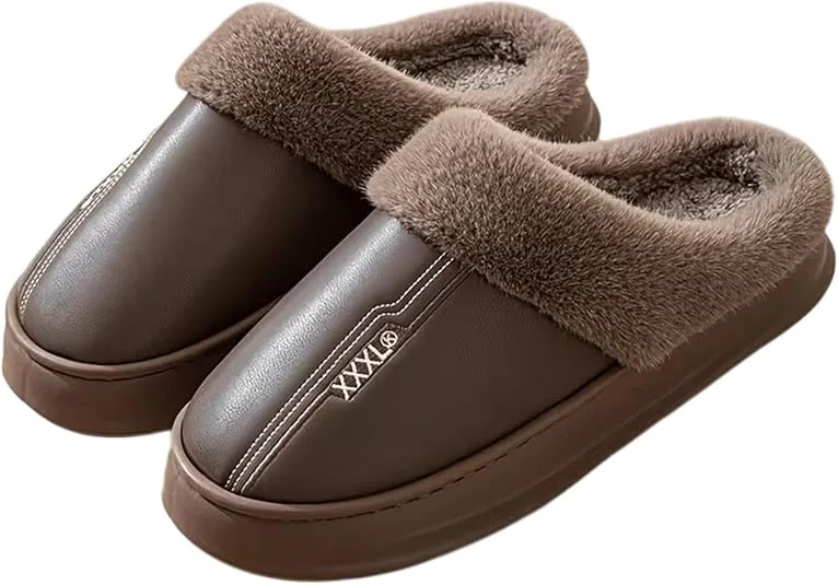 Pantufas Felpudas Impermeáveis ​​para Homem, Antiderrapantes, Macias e Quentes. Pantufas Masculinas