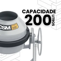 Betoneira Rental 200L 1CV 220V CSM-71000995