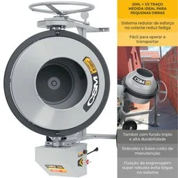 Betoneira Rental 200L 1CV 220V CSM-71000995