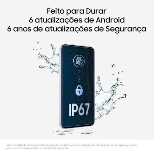 Celular Samsung Galaxy A36 5G 256GB, 8GB RAM, Recursos AI (Preto)