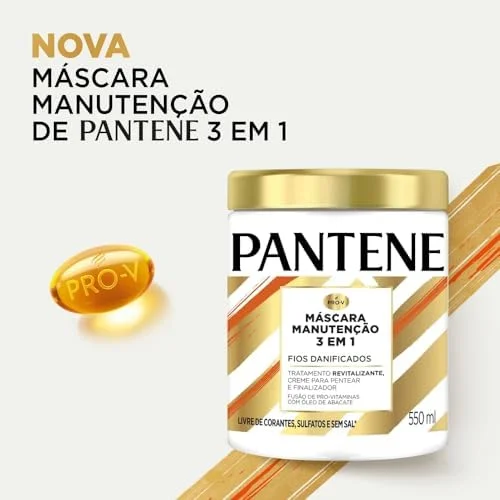 Pantene Pro-V Máscara Capilar 3 em 1 para Fios Danificados 550 ml