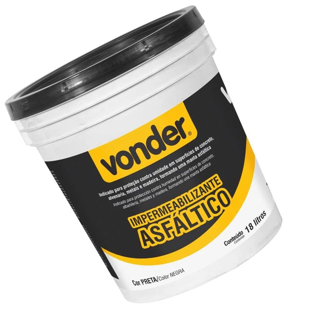 Impermeabilizante Asfáltico 18 L. VONDER-5199000018