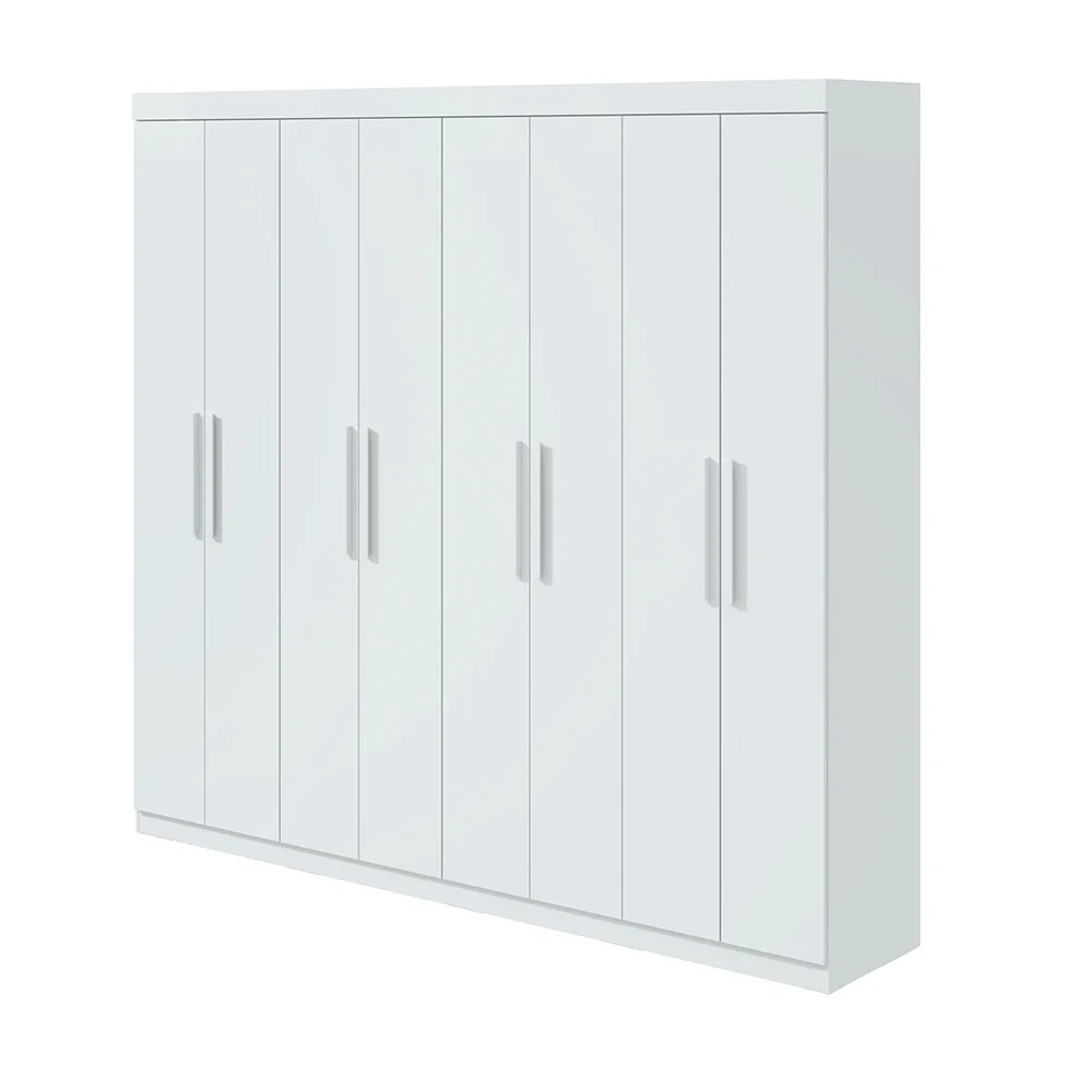 Guarda-Roupa Casal Andara 8 Portas 4 Gavetas Branco