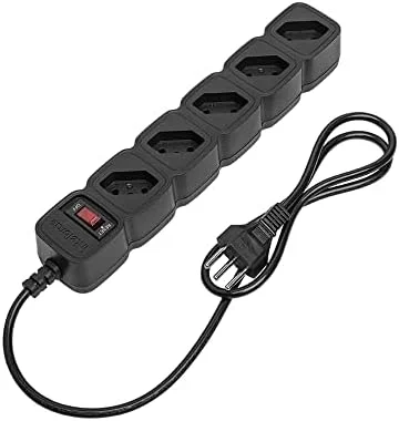 Protetor Eletrônico Filtro de Linha com 5 tomadas EPE 205 Preto Intelbras