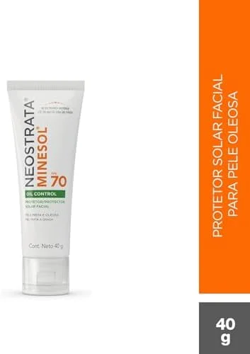 Neostrata Minesol Protetor Solar Facial Oil Control, Sem Cor, FPS 70, 40g