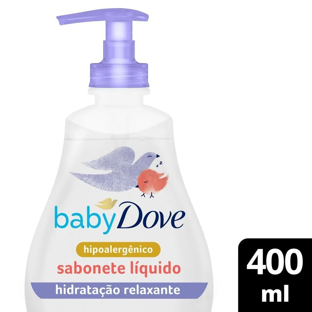 Sabonete Líquido De Glicerina Hidratação Relaxante Dove Baby Hora De Dormir Frasco 400ml