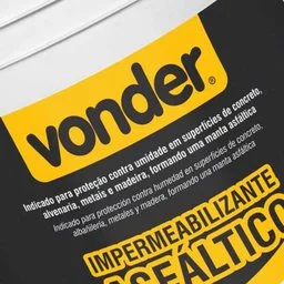 Impermeabilizante Asfáltico 18 L. VONDER-5199000018