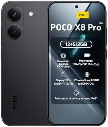 Smartphone Xiaomi Poco X8 Pro 512GB / 12GB Ram (Preto)