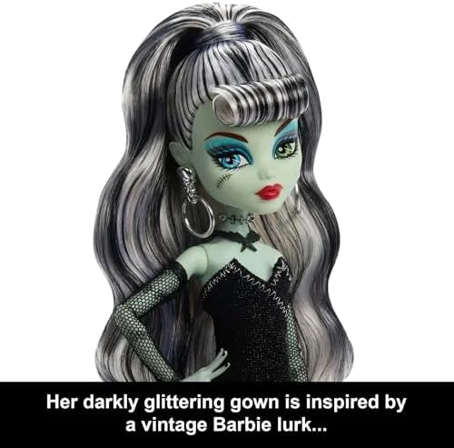 Monster High Skullector Boneca de Coleção Frankie Barbie 80 Aniversário