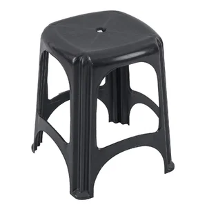 Banqueta Baixa em Plástico 45,5cm Preto Niterói Tramontina