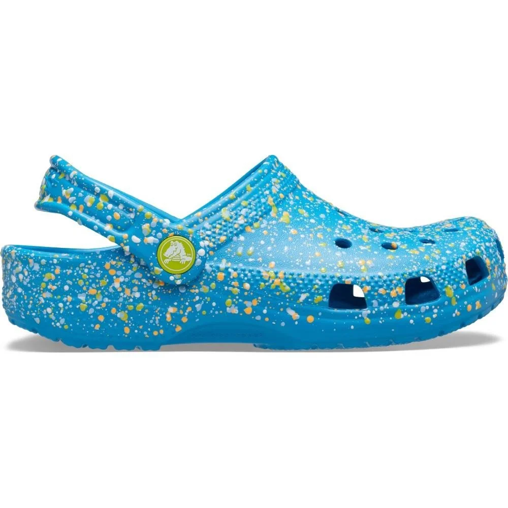 Sandália Crocs Classic Paint Splatter Clog K MARINA/MULTI