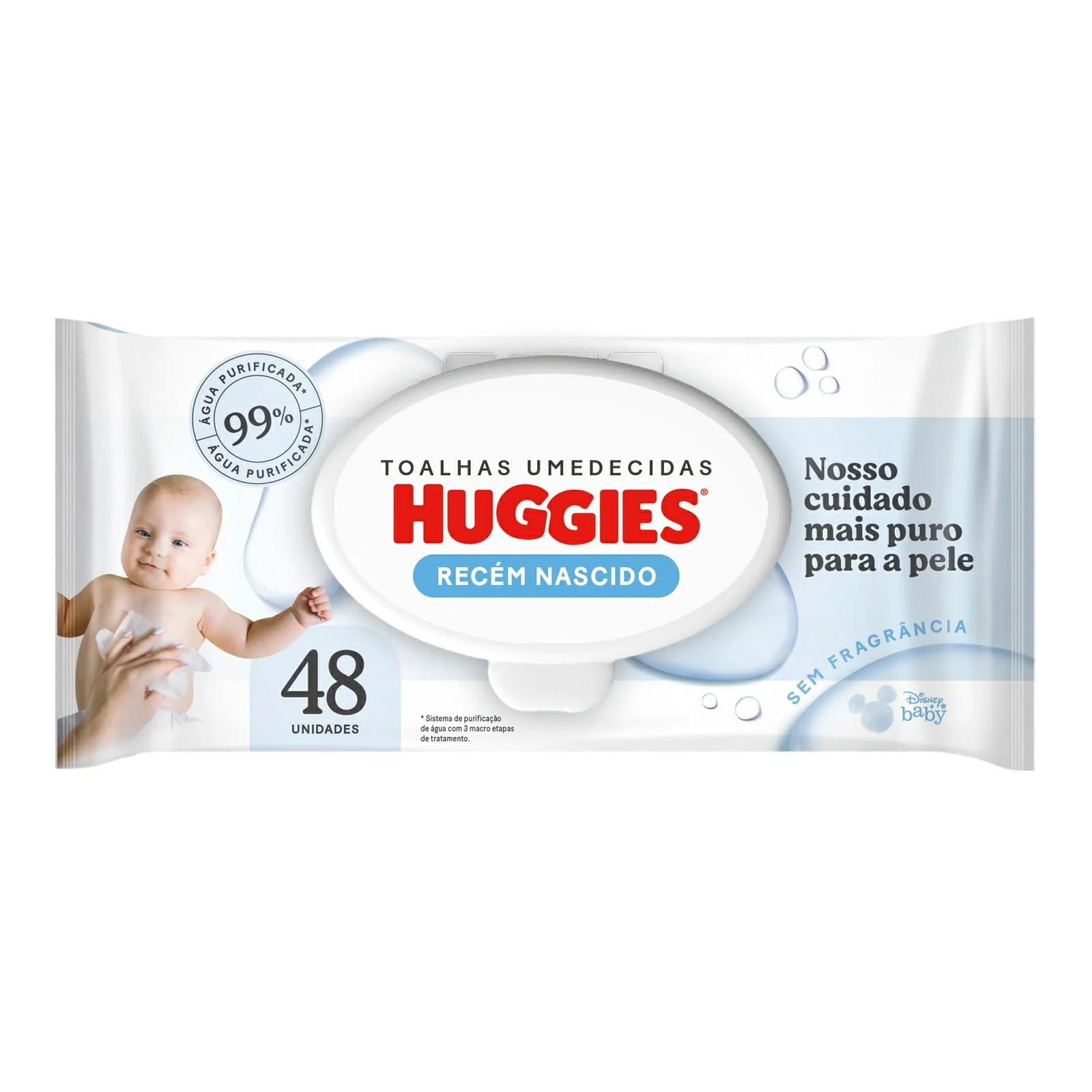 Lenços Umedecidos Huggies Recém-Nascido 48 unidades