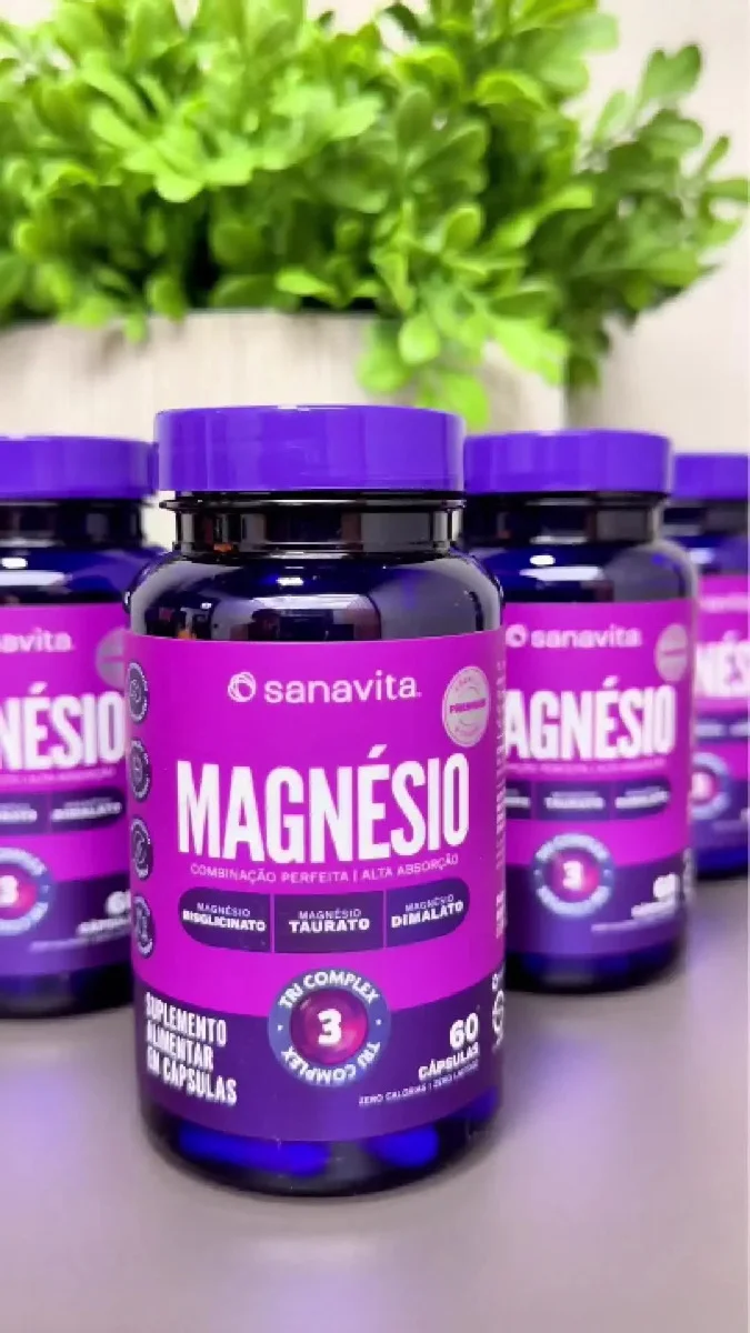 Magnésio Tri Complex de 60 Capsulas da Sanavita