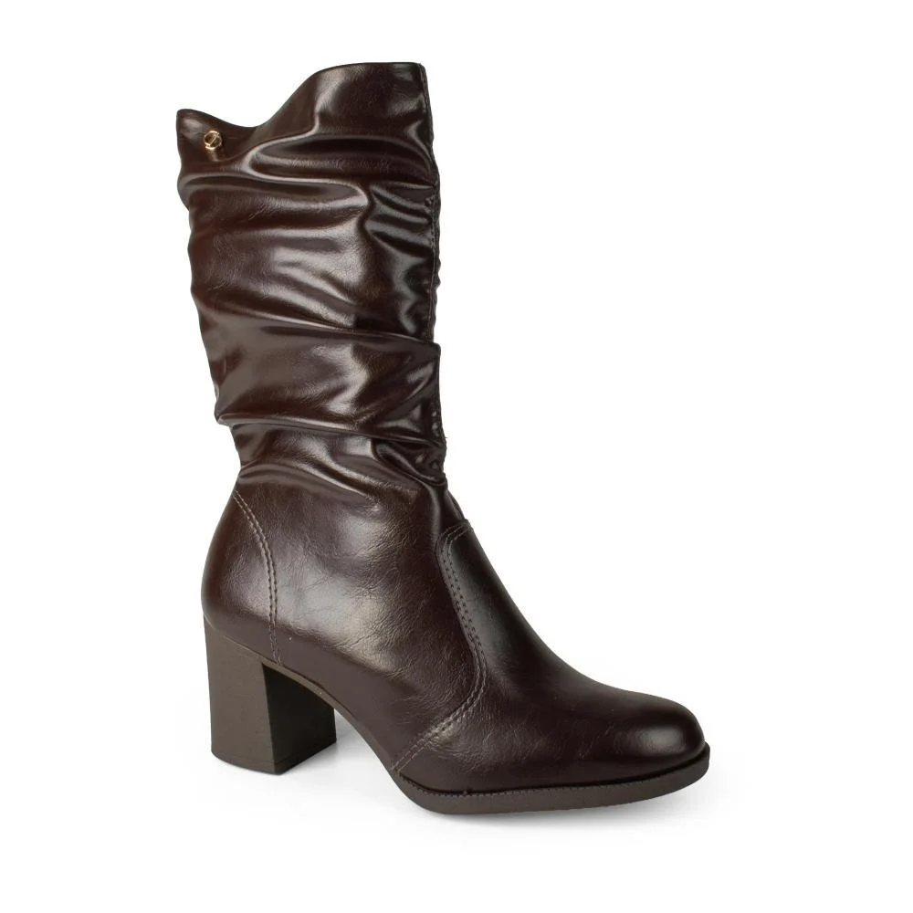 Bota Dakota Slouch de Salto Bloco Feminina D2196