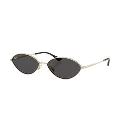 Óculos de Sol Ray-Ban RB3757 Unissex Oval Metal Dourado - RAY BAN