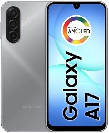 Celular Samsung Galaxy A17, 128GB, 4GB, 50MP Tela 6.7", IP54 - Preto