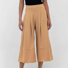 Calça Lamech Tecido Pantacourt Feminina