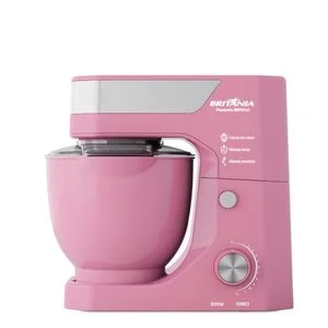 Batedeira Planetária Britânia Rosa 900W Tigela de 5L BBPE02A