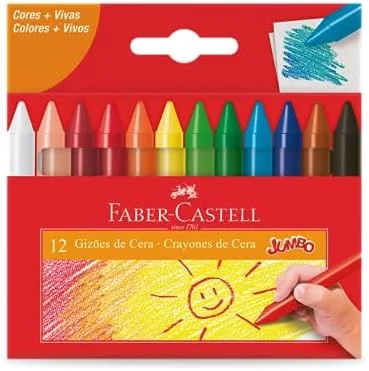 Gizão de Cera Faber-Castell - 12 Cores