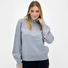 Blusa Facinelli Tricot Gola Alta Feminina