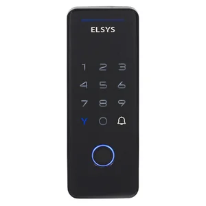 Fechadura Eletrônica Elsys Tecno Preta de Sobrepor