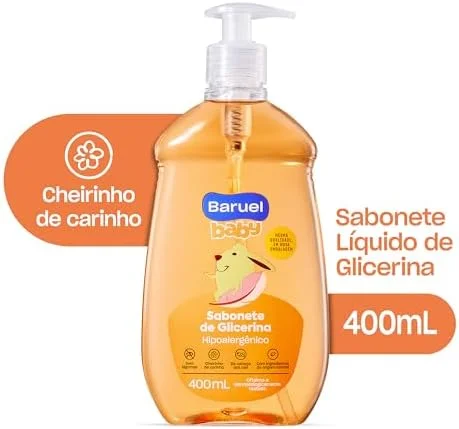 Sabonete Líquido Bebê Glicerina 400ml – Baruel Baby