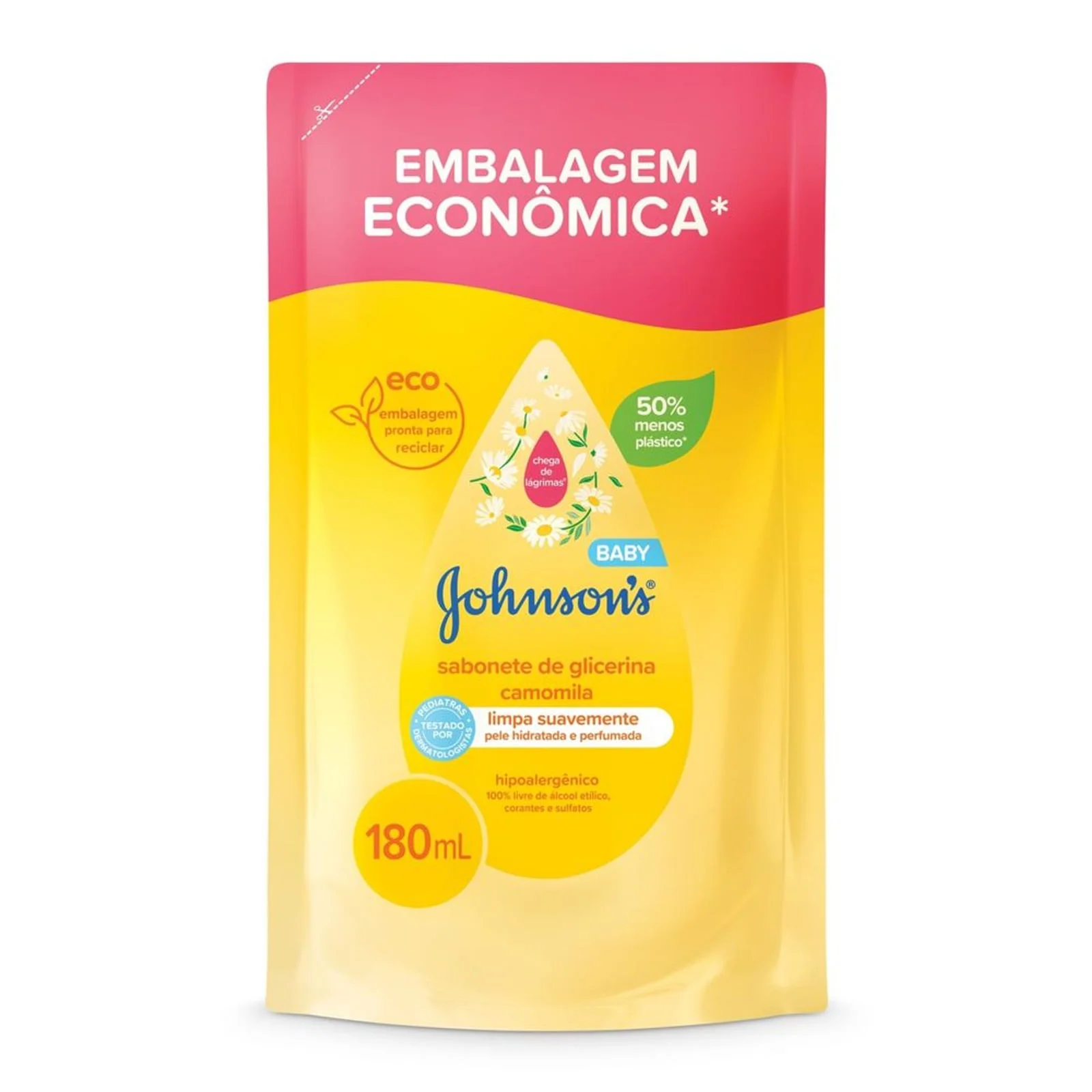 Sabonete Líquido Johnson'S Baby Glicerina Lavanda Refil 180ml