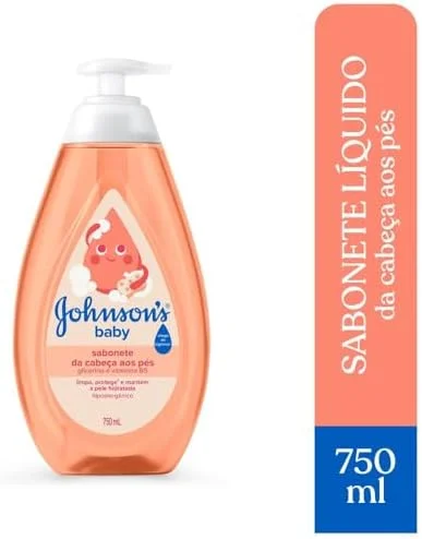 Johnson's Baby Sabonete Líquido Glicerina da Cabeça aos Pés, 750ml