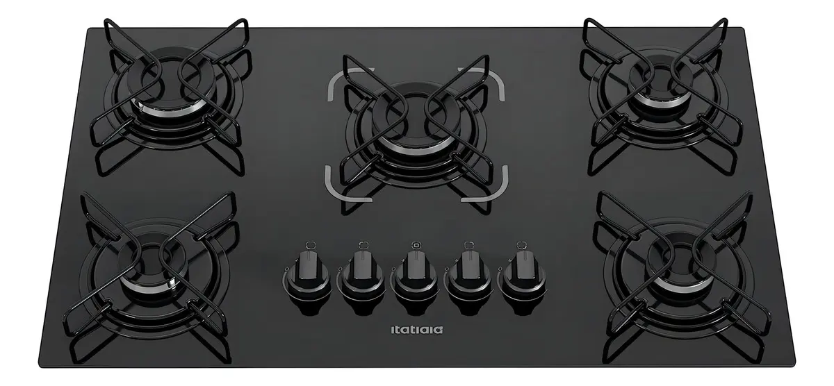 Cooktop Itatiaia 5 Bocas Essencial Preto - Bivolt
