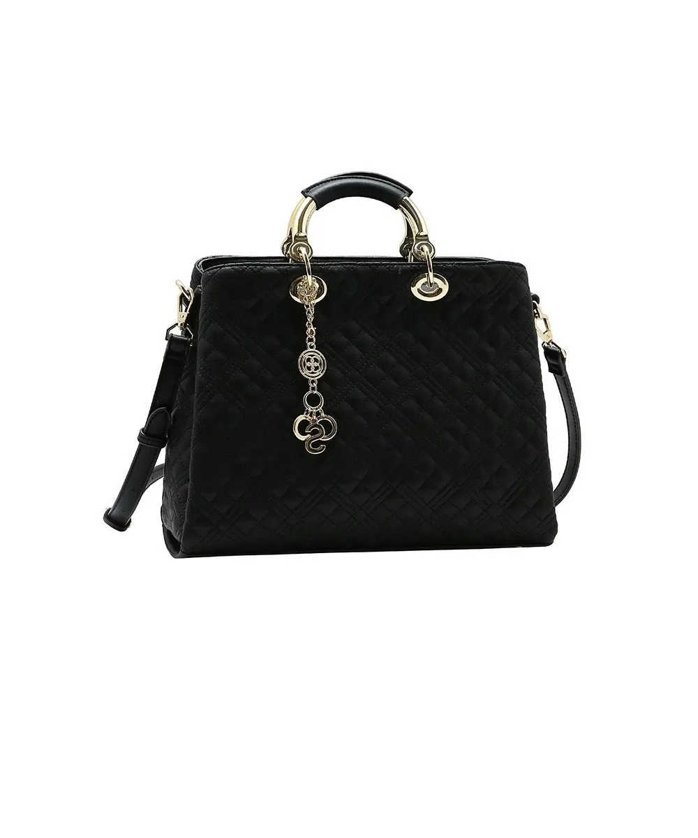 Bolsa Mão Chenson Matelassê Contemporâneo Preto