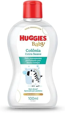 Colônia Huggies Extra Suave Sem Álcool Hipoalergênica 100 ml