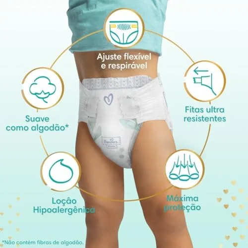 Fralda Pampers Premium Care Tamanho XG, 120 Unidades