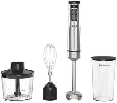 WAP Mixer Elétrico 3 em 1 com Processador, Miniprocessador e Batedor de Clara em Inox Prosdócimo WM1 1000W 220V