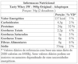 Adaptogen Tasty Whey Original 900g (Embalagem Pode Mudar)