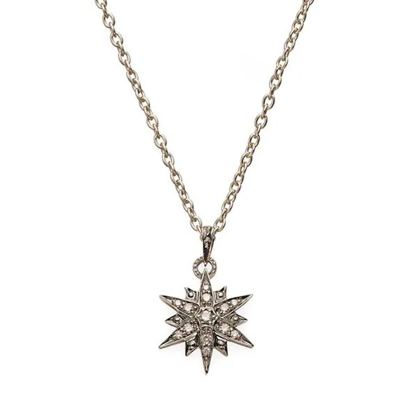 Colar de Ouro Nobre 18K com diamantes cognac - Menor - Coleção Stars