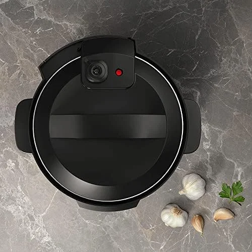 Electrolux Panela pressão elétrica Electrolux digital capacidade 6L silenciosa segura 10 travas segurança 15 receitas pré-programadas 3 níveis pressão PCC20 inox preto 127v por Rita Lobo