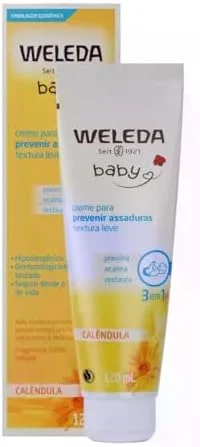 Weleda Babycreme de Calêndula | Proteção Natural Contra Assaduras | Fórmula Suave com Calêndula e Camomila | 120 ml