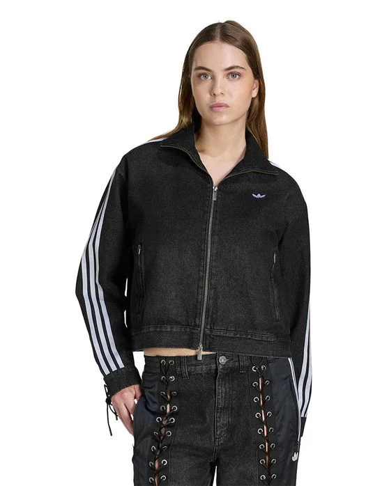 Jaqueta adidas Originals Denim Lacing Firebird Feminina