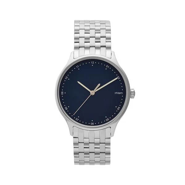 Relógio Nordic azul com pulseira de aço