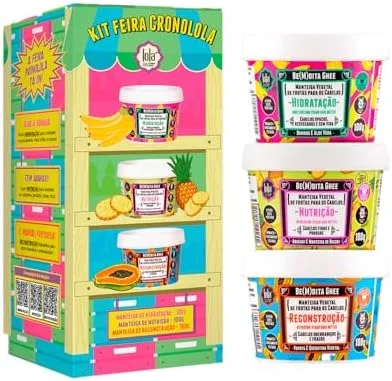 Kit Cronograma Capilar Be(m) dita Ghee 3 Produtos, Lola Cosmetics